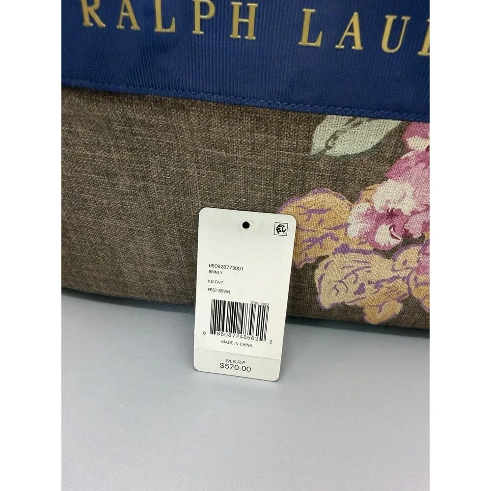Ralph Lauren Brinly Harlow Floral King Duvet Cover ONLY Forest Brown